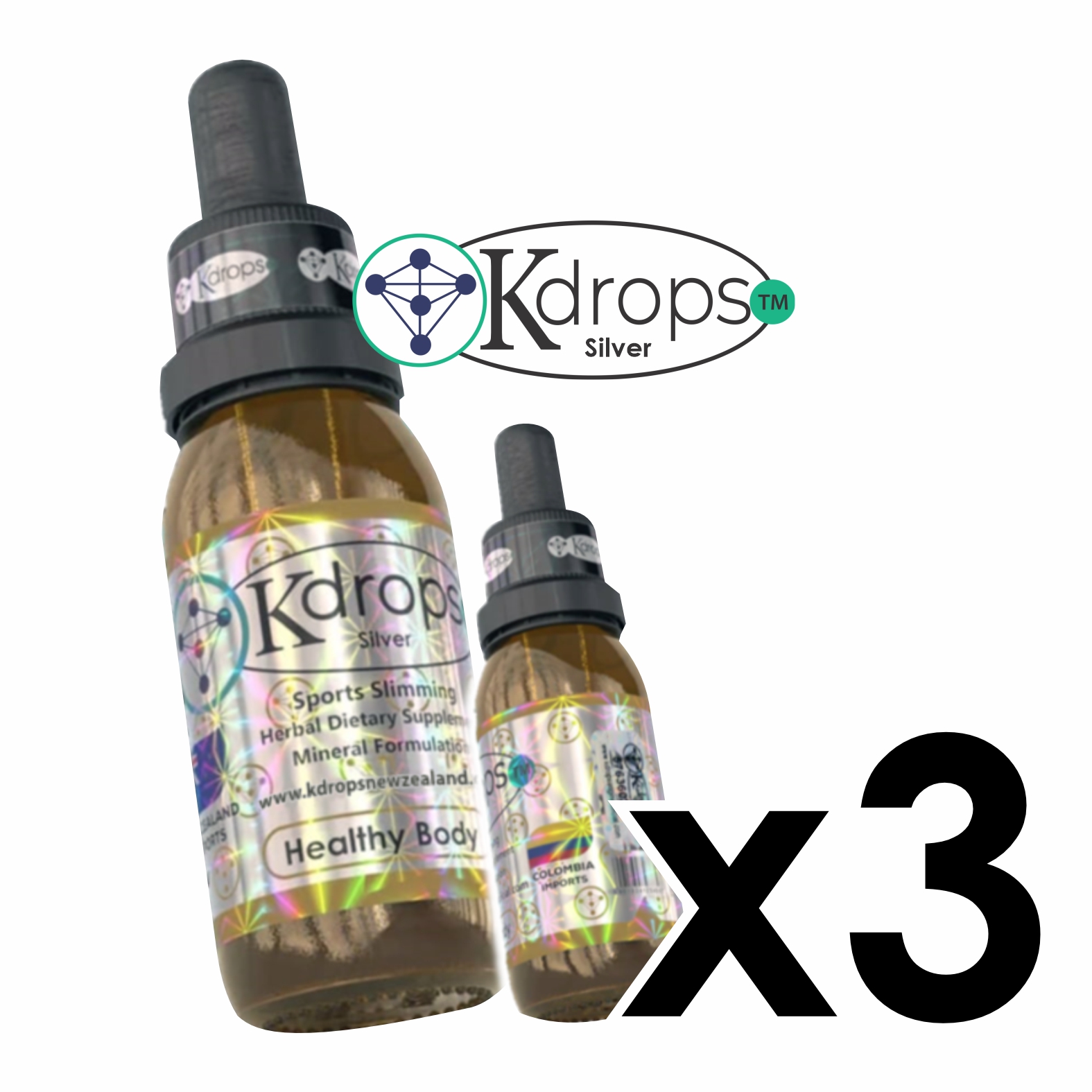 Kdrops Silver x 3